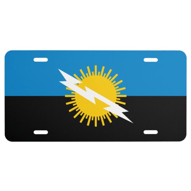 Flag of Zulia State - VENEZUELA License Plate (Front)