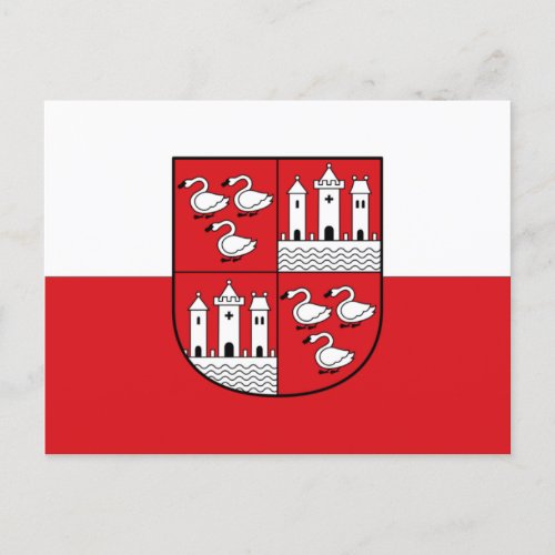 Flag of Zwickau Germany Postcard