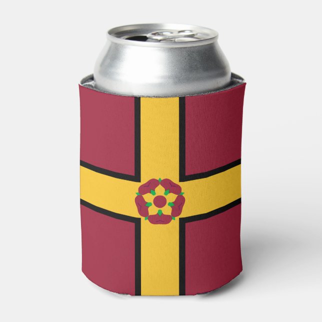 Flag on Northamptonshire Can Cooler (Can Front)