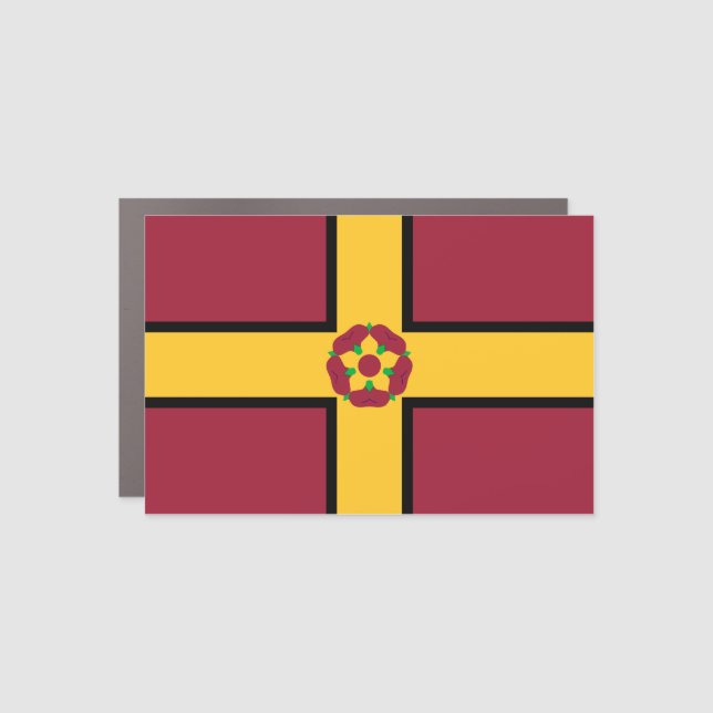 Flag on Northamptonshire  Car Magnet (Front)