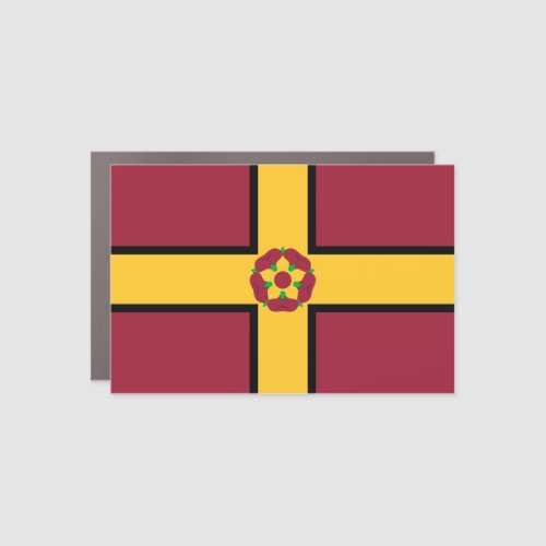 Flag on Northamptonshire  Car Magnet