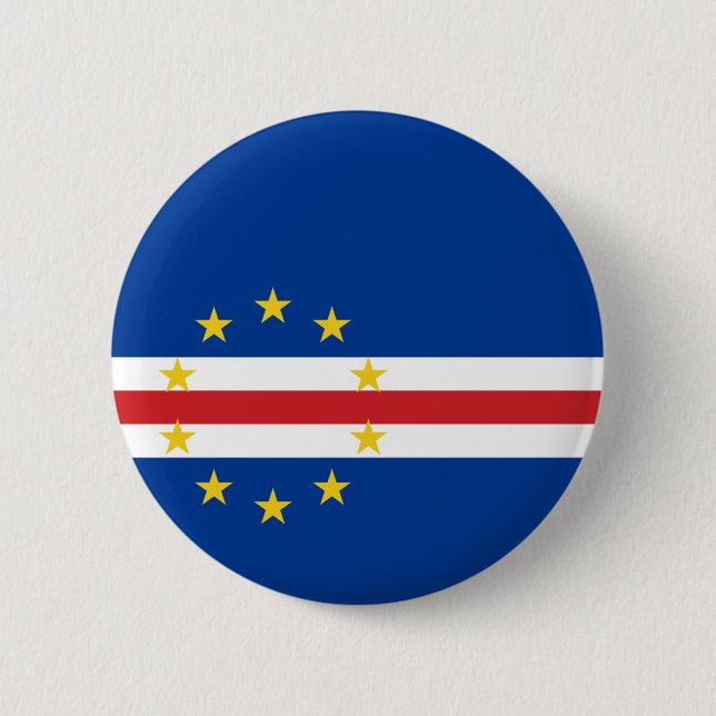 Flag or Cape Verde - Cape Verdean Pin Button (Front)