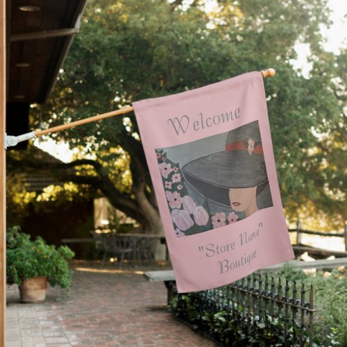 Flag Outdoor Boutique Pink Store Template