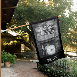 Flag Outdoor Weatherproof Daisies and Antiques