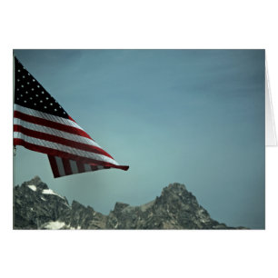 Flag Over Teton Card
