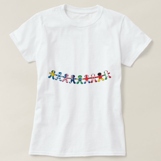 Flag Paper Dolls T-Shirt (Design Front)
