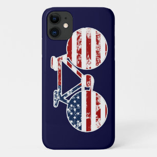 flag patriotic United States of America biking iPhone 11 Case