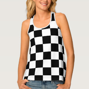 Flag pattern. Checkered flag. Drop board Tank Top