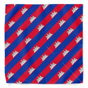 Flag pattern of Cambodia Bandana