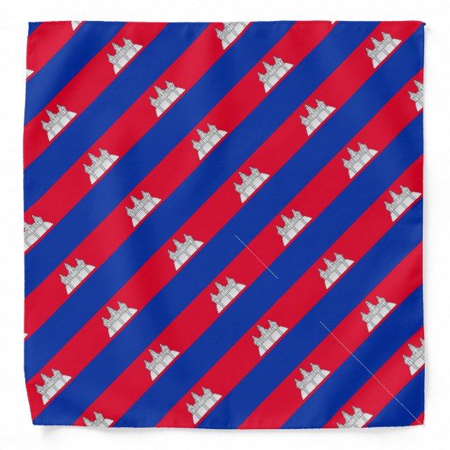 Flag pattern of Cambodia Bandana (Front)