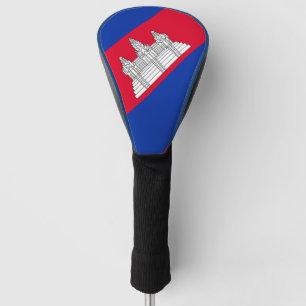 Flag pattern of Cambodia Golf Head Cover