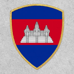 Flag pattern of Cambodia Patch