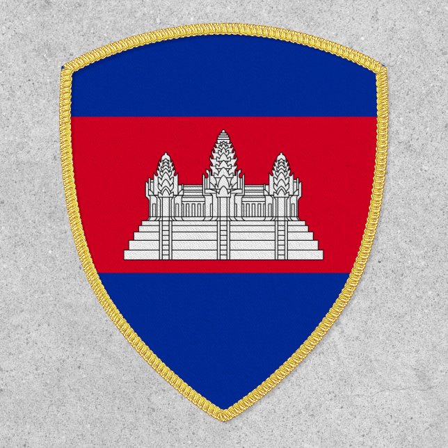 Flag pattern of Cambodia Patch (Front)