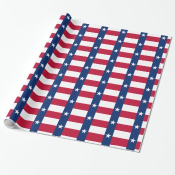 Flag Pattern Of Texas Wrapping Paper by santa_claus_usa at Zazzle