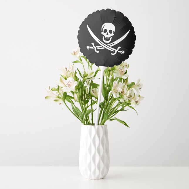 Flag Pirate Jolly Roger Balloon (Vase)