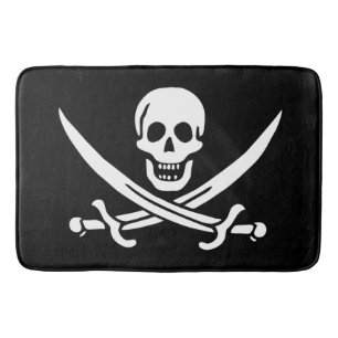 Flag Pirate Jolly Roger Bath Mat
