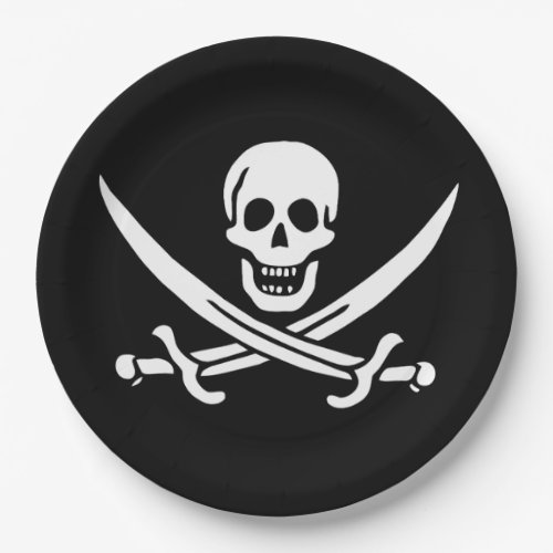 Flag Pirate Jolly Roger Paper Plates