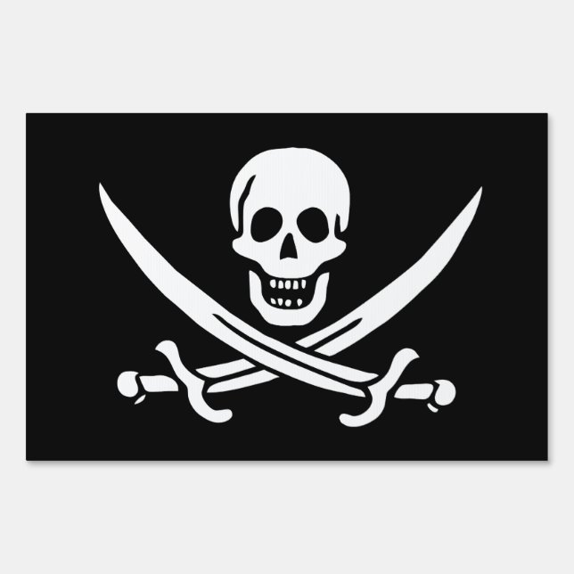 Flag Pirate Jolly Roger Sign (Front)