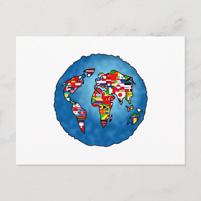 Flag Planet Postcard (Front)