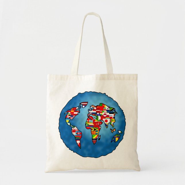 Flag Planet Tote Bag (Front)