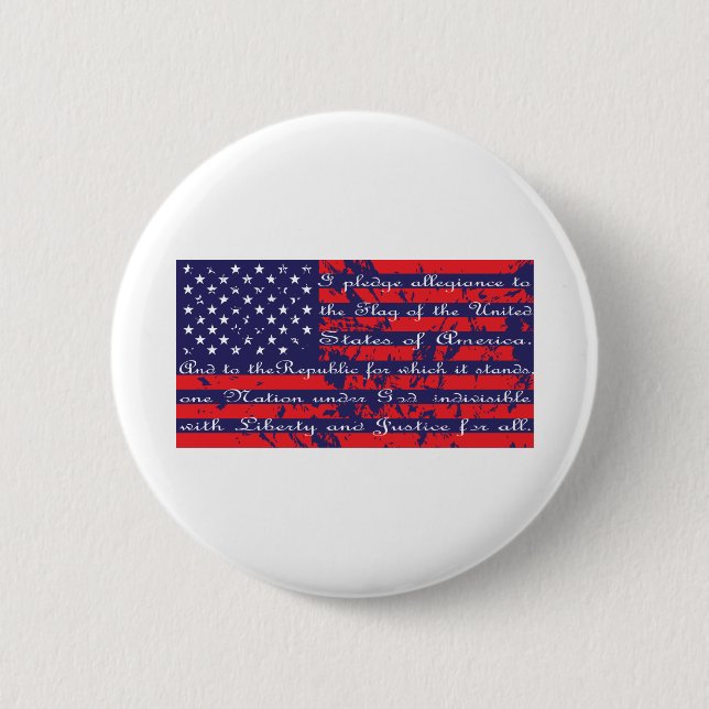 Flag-Pledge Button (Front)