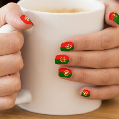 Flag Portugal Minx Nail Art