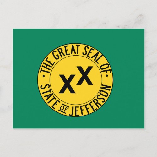 Flag Postcard of the State of Jefferson