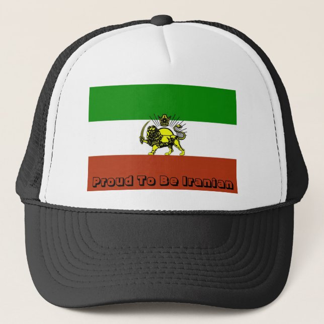 Flag, Proud To Be Iranian Trucker Hat (Front)