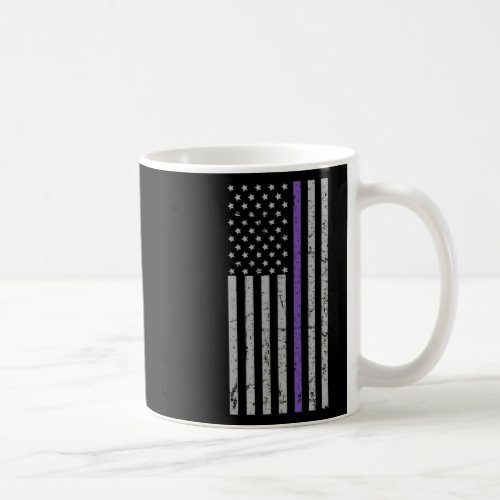 Flag Purple Strip Memories Problem Heimer  Coffee Mug