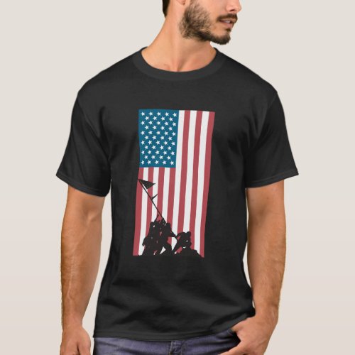 Flag Raising On Iwo Jima T_Shirt