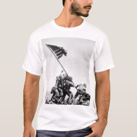 Flag raising on Iwo Jima_War Image T-Shirt