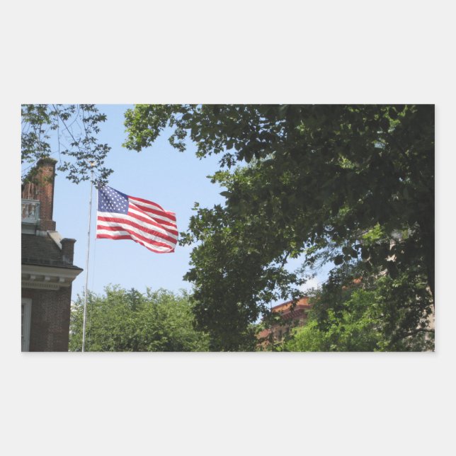 Flag Rectangular Sticker (Front)