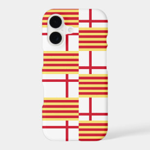 Flag Red White Yellow Barcelona Vector Art iPhone 17 Case