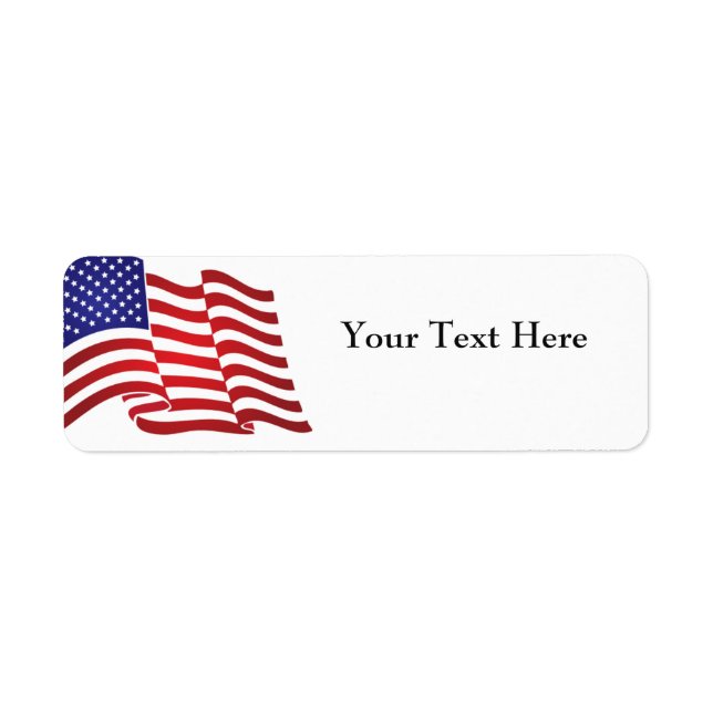 Flag Return Address Labels (Front)