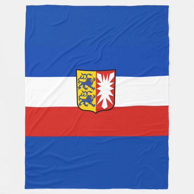 Flag Schleswig-Holstein Fleece Blanket (Front)