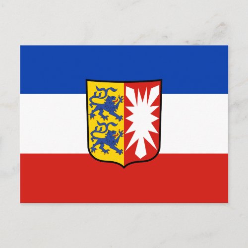 Flag Schleswig_Holstein Postcard