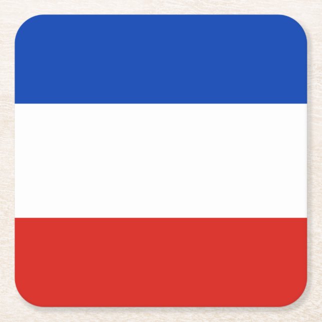 Flag Schleswig-Holstein Square Paper Coaster (Front)