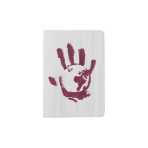 Flag Smasher Global Hand Print Passport Holder