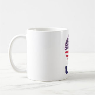 Flag Soccer Ball Team USA Soccer Lover Gift Coffee Mug