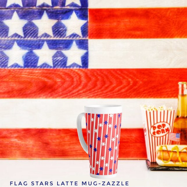 Flag Stars Latte Mug (Creator Uploaded)