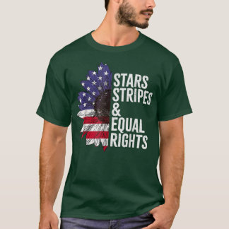 Flag Sunflower Stars Stripes And Equal Reproductiv T-Shirt