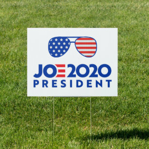 Flag Sunglasses Joe Biden for President 2020 Yard Sign