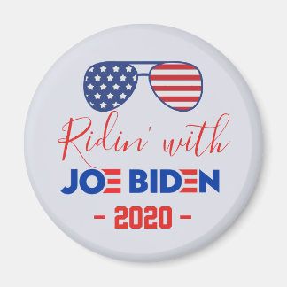 Flag Sunglasses Ridin' With Biden Joe 2020 Magnet