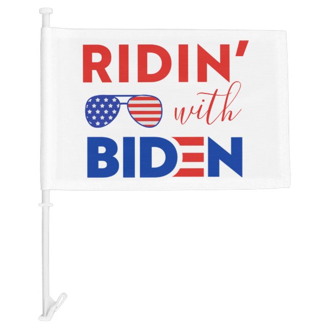 Flag Sunglasses Ridin' With Joe Biden 2020 (Front)