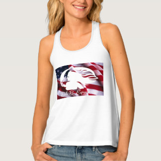 Flag Tank Top - White B&B Logo