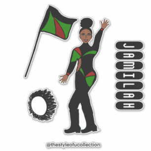 Flag Team GRB Style #1 Sticker