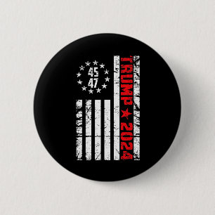 Flag Trump 2024 - 45 47 Trump Betsy Ross Flag  Button
