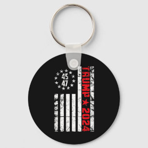 Flag Trump 2024 - 45 47 Trump Betsy Ross Flag  Keychain