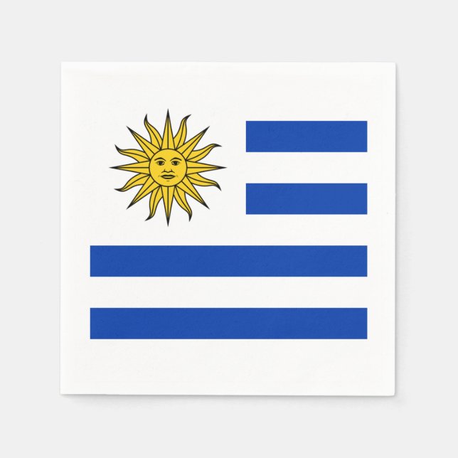 Flag: Uruguay Paper Napkins (Front)