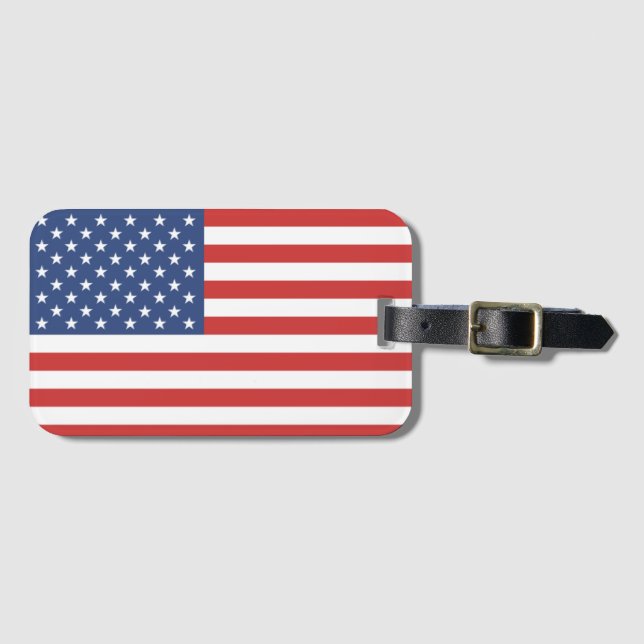 Flag  USA AMERICA   Luggage Tag (Front Horizontal)